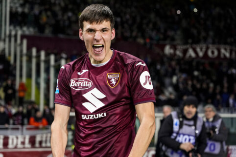 G. Gineitis scored a goal, and Torino drew with Lazio.