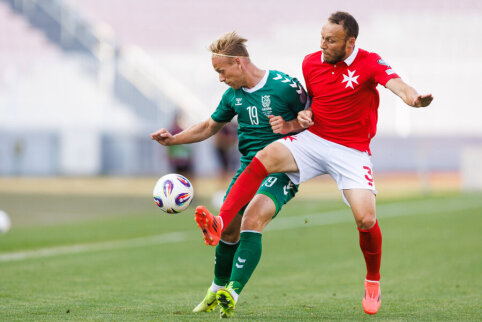 The Lithuanian national team was unable to defeat the Maltese team away.