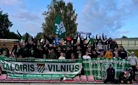 In Marijampolė, 'Žalgiris' fans joined forces with supporters from Poland.