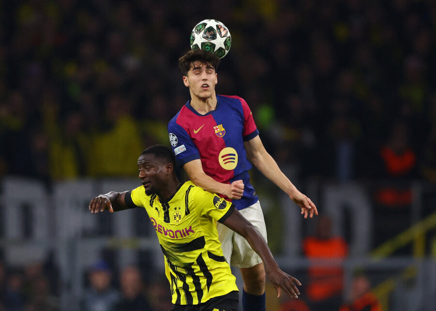 Barcelona Resists S. Guirassy's Attempt to Create a Miracle in the Champions League Semifinals.